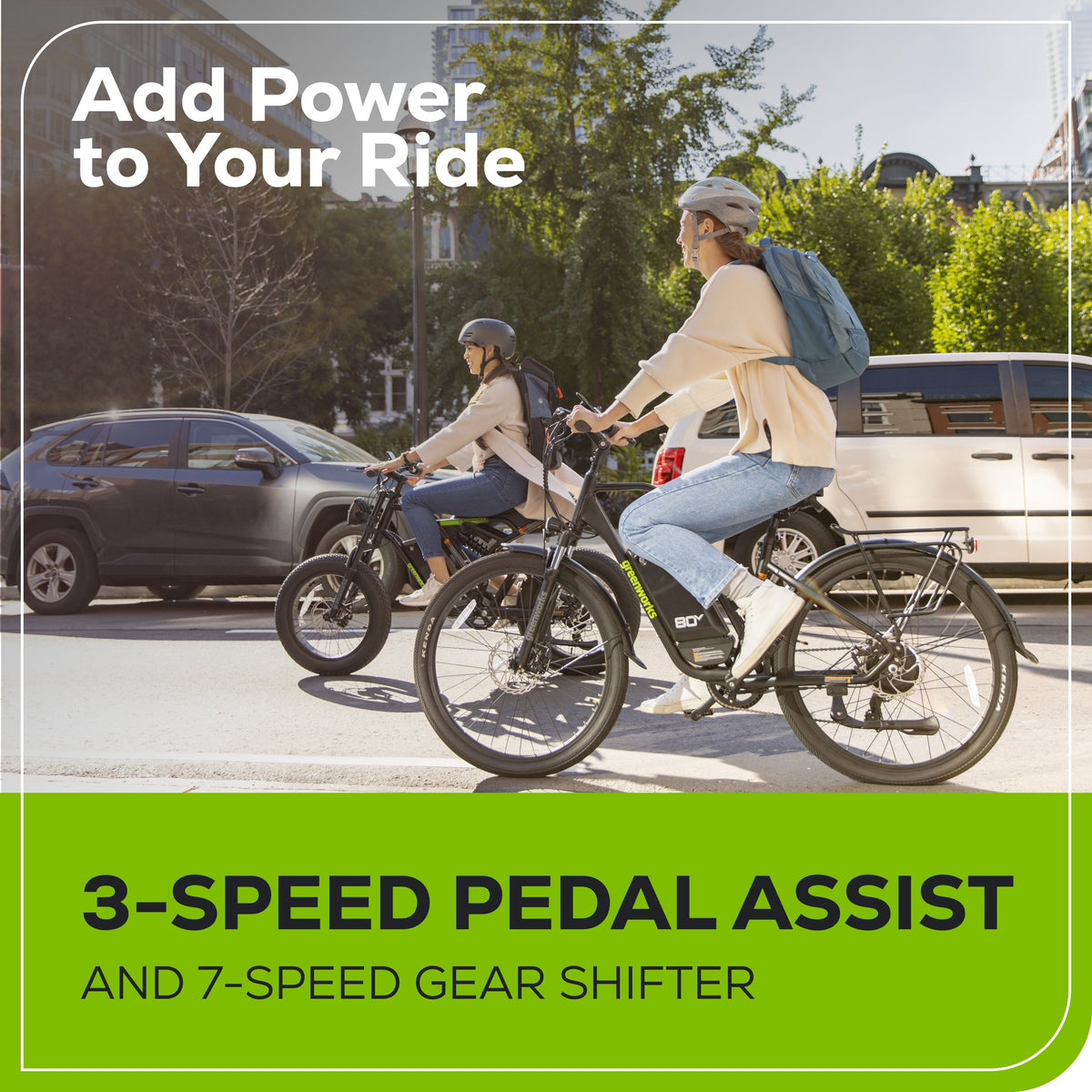 80V VENTURE Series 27.5" Electric Commuter Bike, 4Ah Battery and Charger