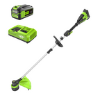 40V 17" Cordless Battery String Trimmer: 5.0 Ah Battery and 5A Charger