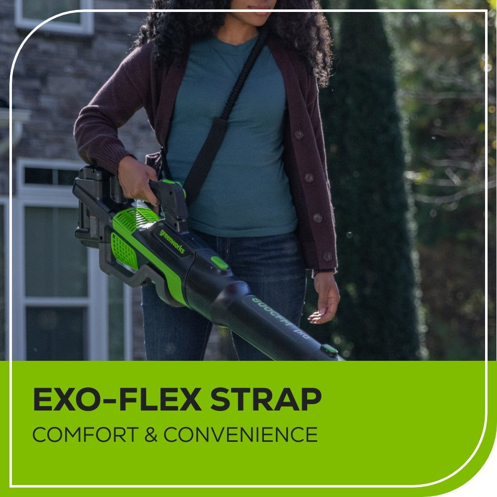 80V 800CFM Cordless Battery Leaf Blower, 4Ah Battery and Charger