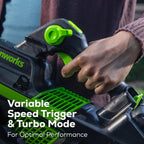 RENEWED 80V 750CFM Cordless Battery Leaf Blower: 2.5 Ah Battery and Charger