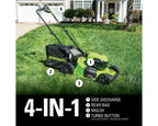 48V (24V x 2) 21" Cordless Battery Self-Propelled Mower & Blower Combo Kit w/ (3) Batteries & Chargers