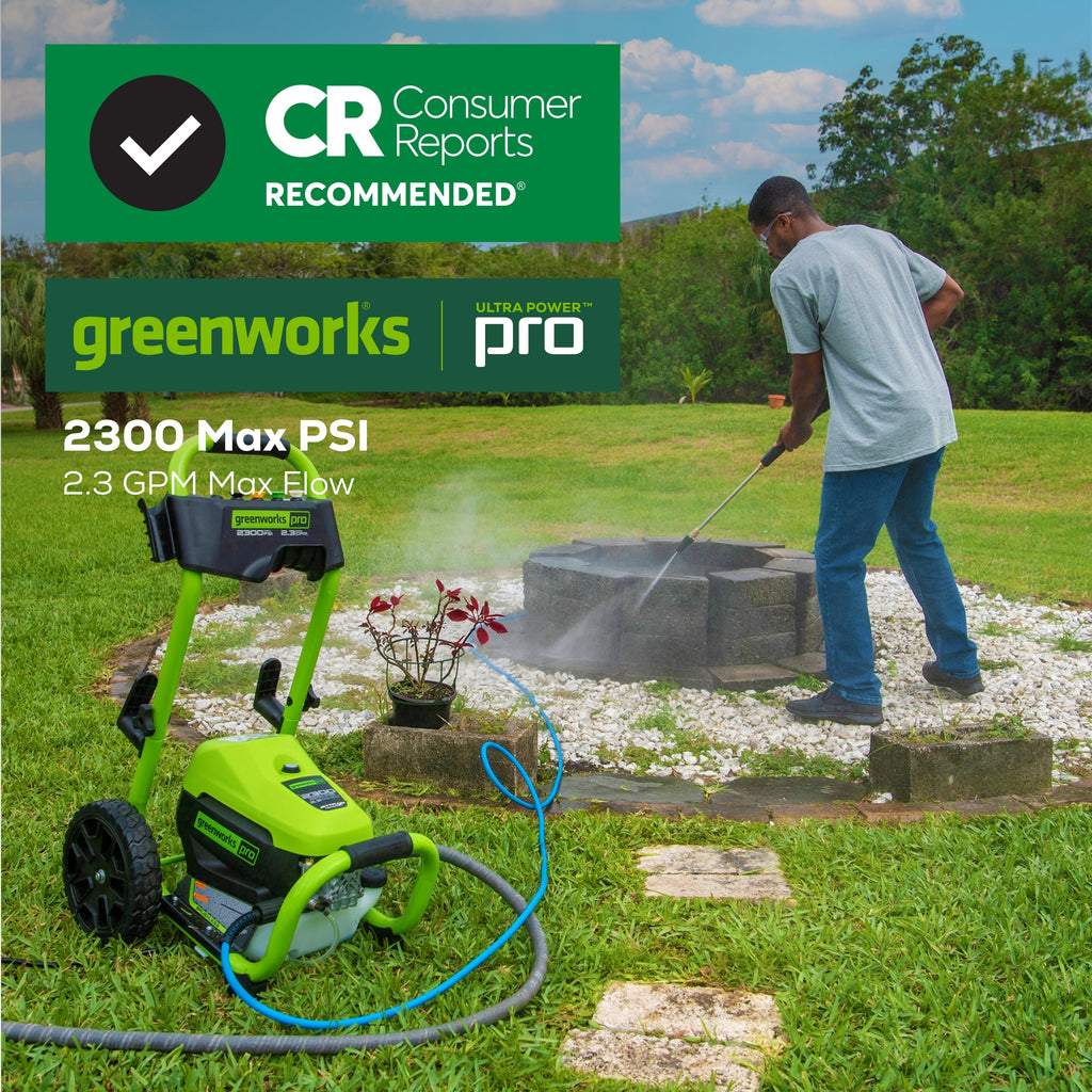 2300 PSI 1.2 GPM Cold Water Electric Pressure Washer