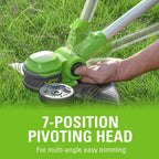 40V 16" Cordless Battery Push Mower 3pc Combo Kit, 4Ah Battery, 2Ah Battery and Charger
