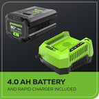 80V 770CFM Cordless Battery Blower, 4Ah Battery and Charger
