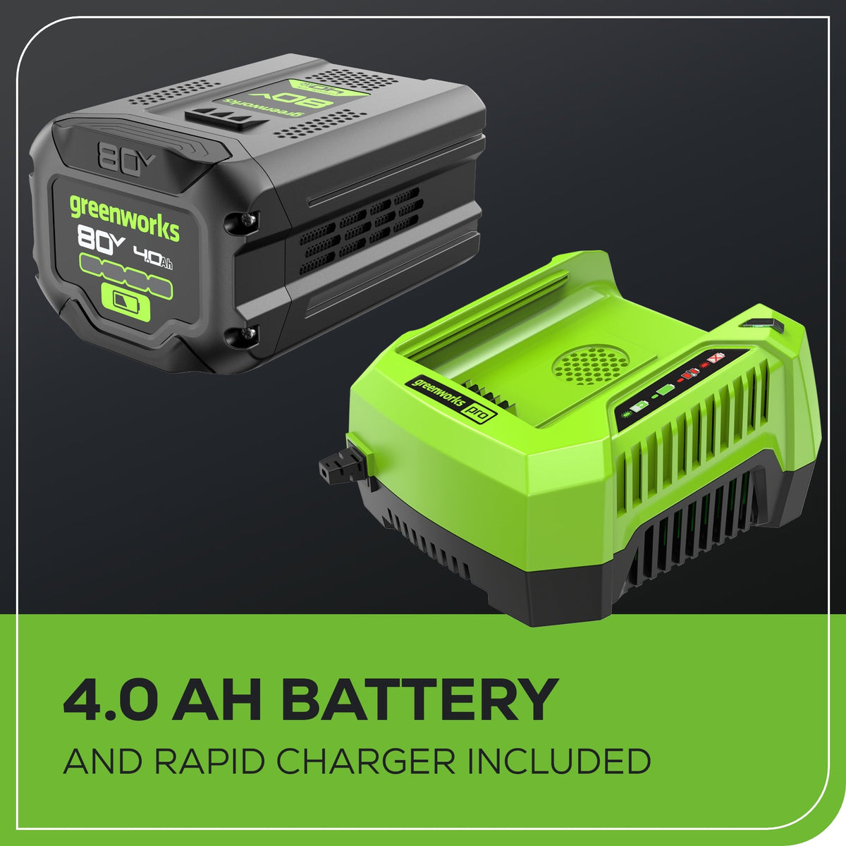 80V 750CFM Cordless Battery Single Port Backpack Blower, 4Ah Battery and Charger