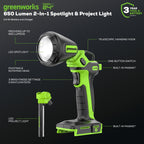 24V Cordless Battery 2-in-1 Work Light: 2.0 Ah Battery and Charger