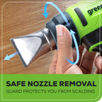 24V Cordless Battery Heat Gun: 4.0 Ah Battery and Charger