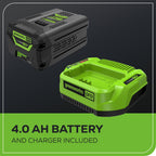 Pro 60V 780CFM Cordless Battery Leaf Blower, 4Ah Battery and Charger