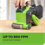 24V 3in x 18in Brushless Cordless Belt Sander and Dust Bag: 4.0 Ah Battery and Charger