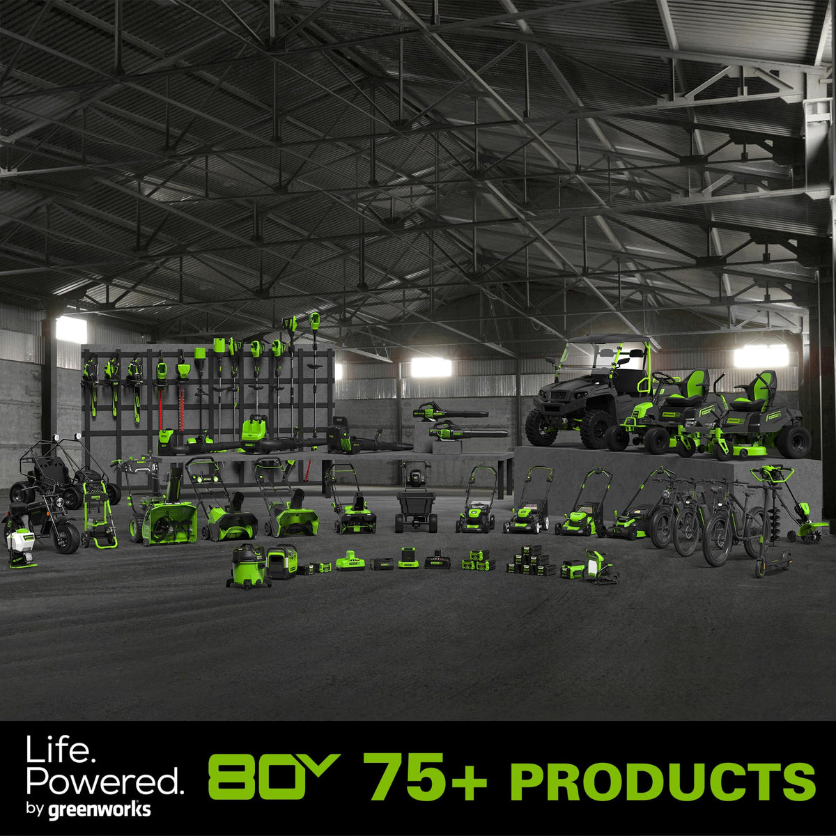 80V 610 CFM Cordless Battery Backpack Blower ,5Ah Battery and Rapid Charger