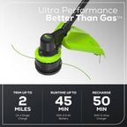 60V 17" Cordless Battery Brushless String Trimmer: 2.5 Ah Battery and Charger