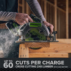 24V PowerAll Pro 7-1/4" 6000RPM Circular Saw, Tool Only