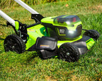60V 21" Cordless Battery Push Mower and 610 CFM Blower Combo Kit w/ 5.0Ah Battery and Charger