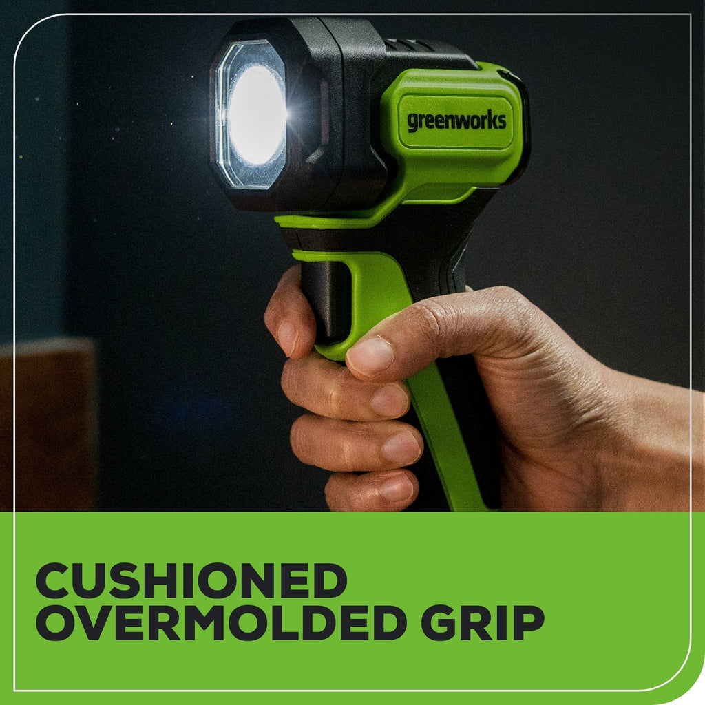 24V 200 Lumen Cordless Battery LED Flashlight: 2.0 Ah Battery and Charger