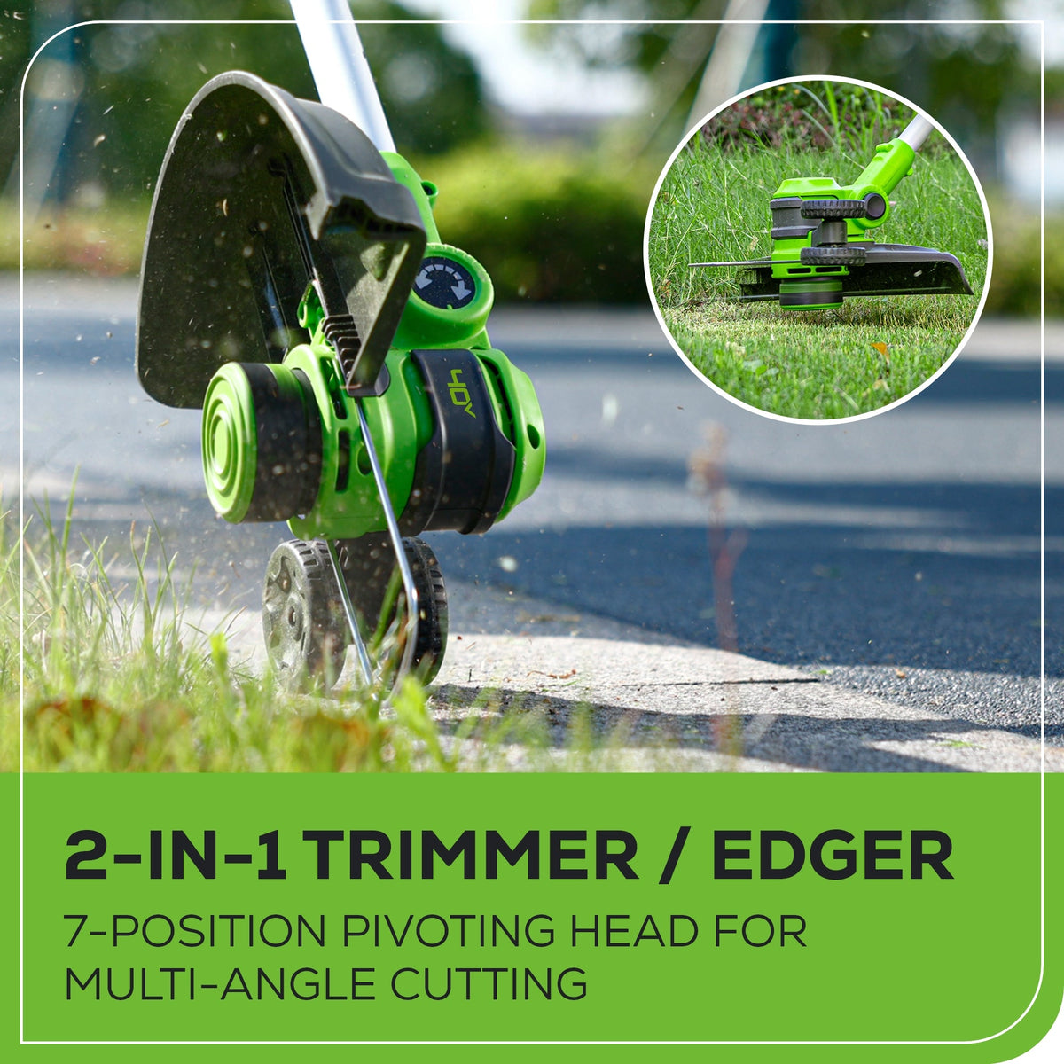 40V 13" Gen 2 String Trimmer and 350 CFM Cordless Battery Leaf Blower Combo Kit, (3).065" Spools,(1)2.0 Ah Battery and Charger