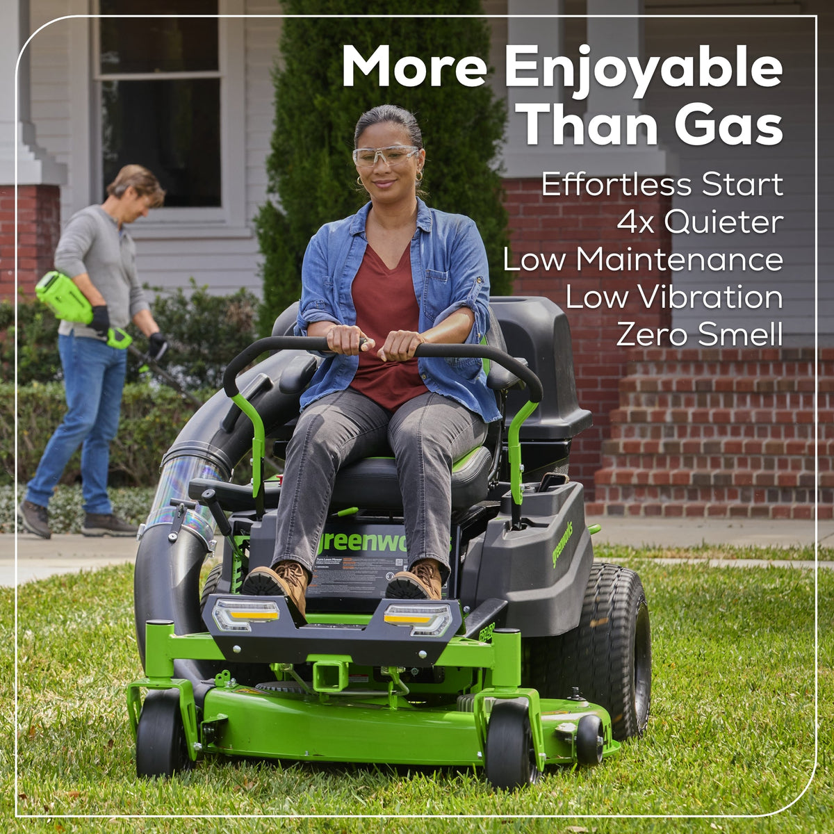60V 42" Electric CrossoverZ Zero Turn Mower with (4) 8 Ah Batteries and (2) Dual-Port Turbo Chargers, CRZ4262