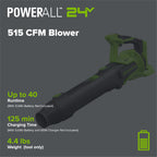 24V 515 CFM Cordless Battery Brushless Blower (Tool Only)