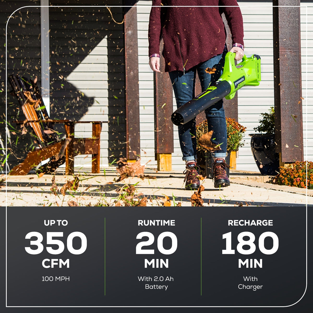 40V 15" Cordless Battery String Trimmer/Blower Combo Kit: 2.5 Ah Battery and Charger