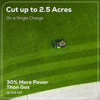 60V 42" Electric CrossoverZ Zero Turn Mower: (6) 8 Ah Batteries and 600W Wall Charger, CRZ4262