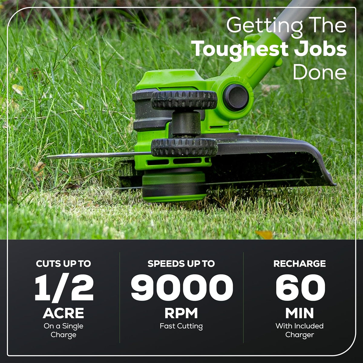 40V 13" Gen 2 Cordless Battery String Trimmer / Edger: 2.0 Ah Battery and Charger