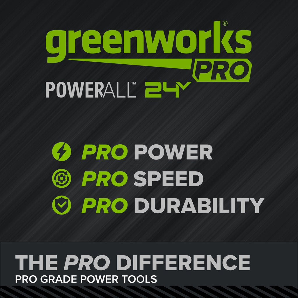 24V PowerAll Pro 2,200 In-Lb Impact Driver, with 2.0 Ah USB-C Battery, 65W USB-C Charger Block, 3' 100W USB-C Cable, Belt Clip