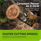 60V 18" Cordless Battery 2.0 kW Chainsaw (Tool Only)
