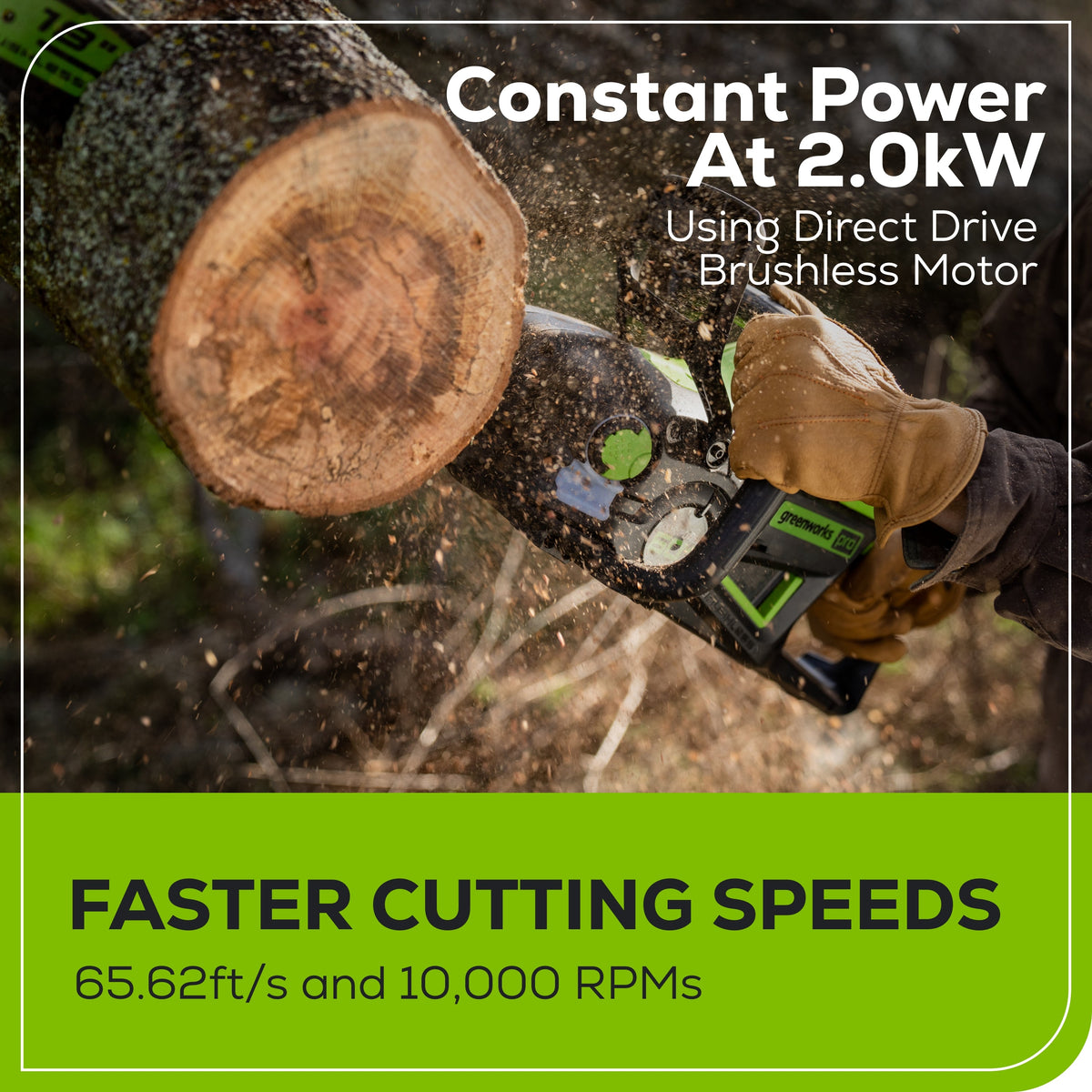 60V 18" Cordless Battery 2.0 kW Chainsaw (Tool Only)