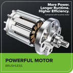 40V 17" Cordless Battery Brushless Push Lawn Mower: 4.0 Ah Battery and Charger, LM1724