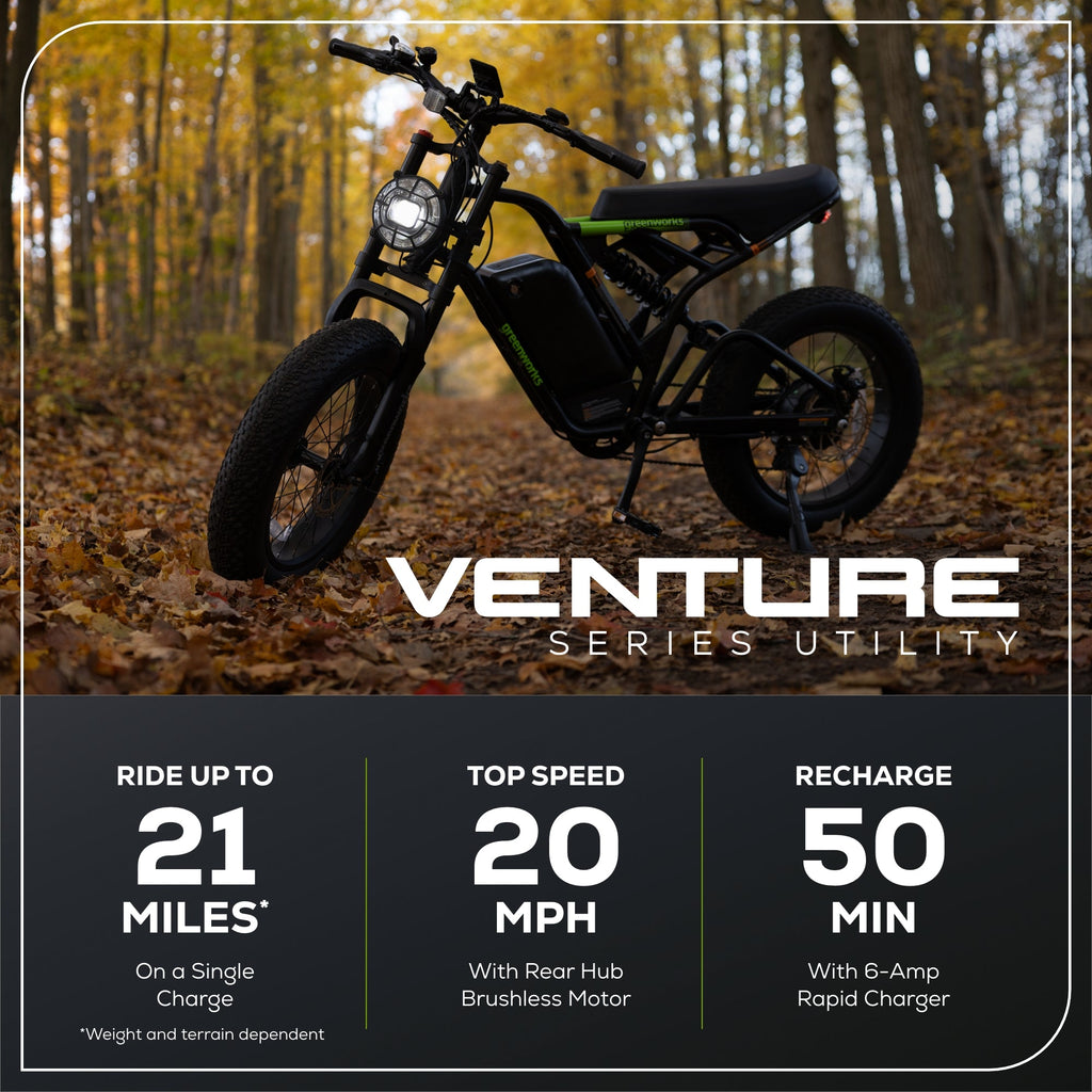 60V VENTURE Series 20" Fat Tire Electric Utility Bike (Tool Only)