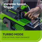 RENEWED 80V 800 CFM Brushless Leaf Blower: 2.5 Ah Battery and Charger