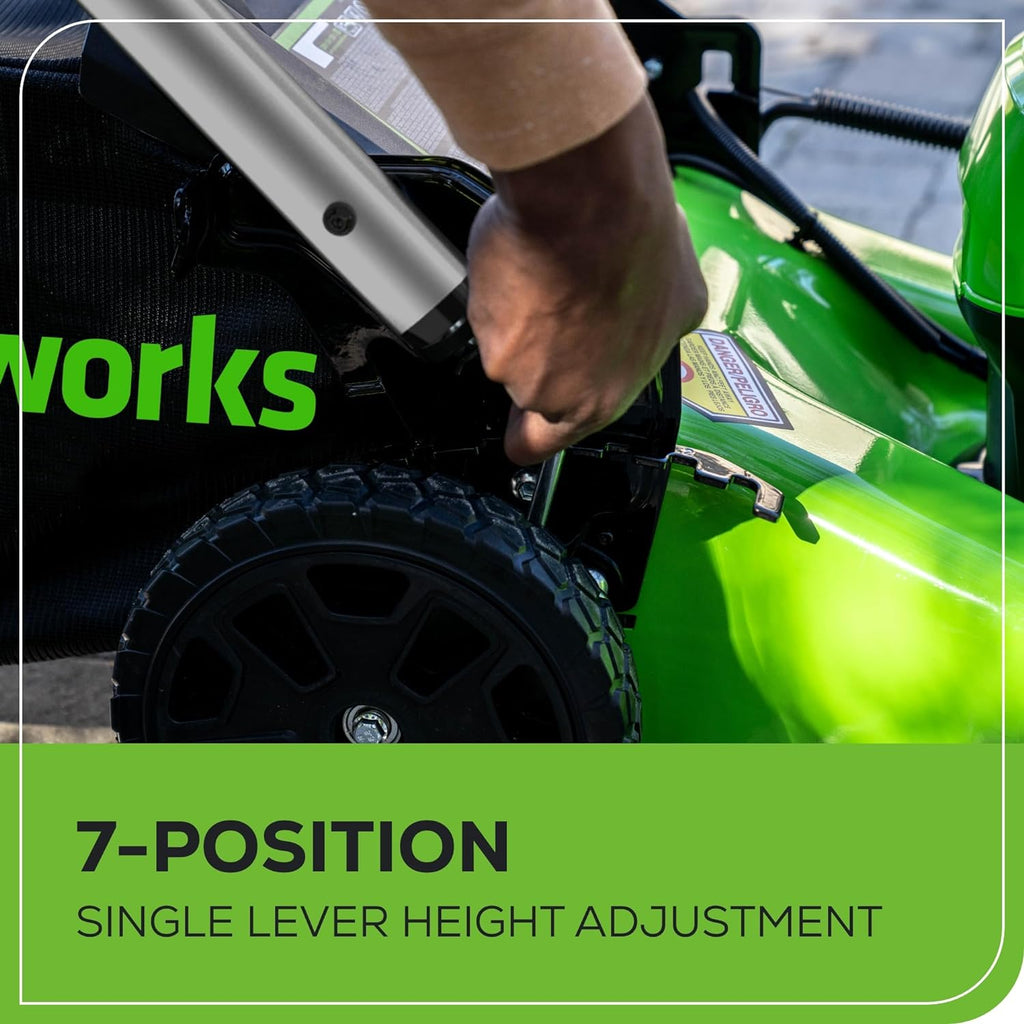 80V 21" Cordless Battery 4-in-1 Push Lawn Mower: 5.0 Ah Battery and 4A Charger, LM2108