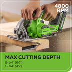 24V 6.5" Cordless Battery Brushless Circular Saw (Tool Only)