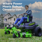 60V 42" Electric CrossoverZ Zero Turn Mower: (6) 8 Ah Batteries and 600W Wall Charger, CRZ4262