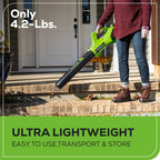 40V 15" Cordless Battery String Trimmer/Blower Combo Kit: 2.5 Ah Battery and Charger