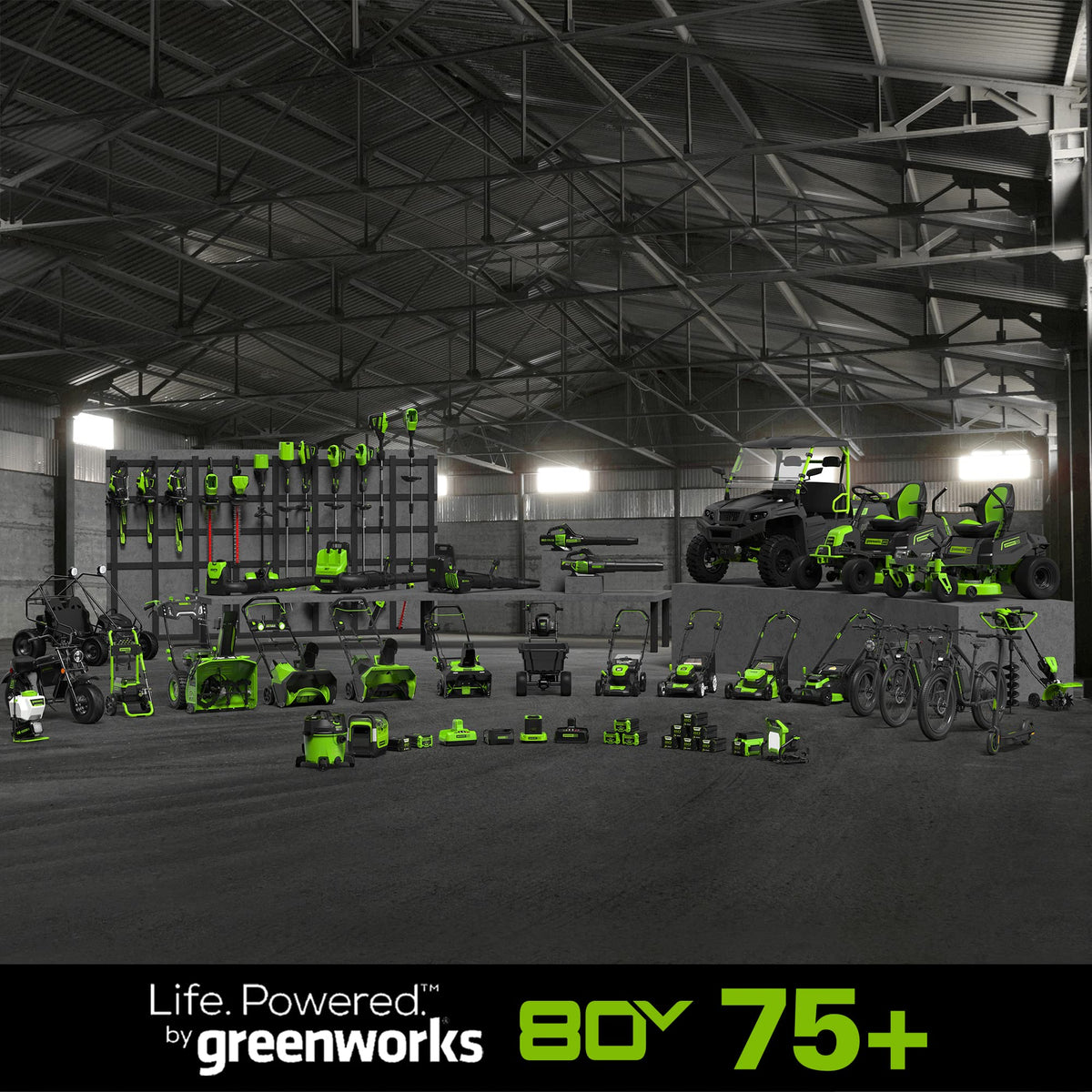 80V 21" Cordless Battery Self-Propelled Mower and Blower: 4.0 Ah Battery and Rapid Charger