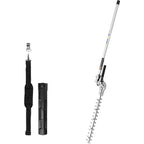 60V 16" Cordless Battery String Trimmer (Attachment Capable) and 16" Hedge Trimmer Attachment Combo Kit: 4.0 Ah Battery and Charger