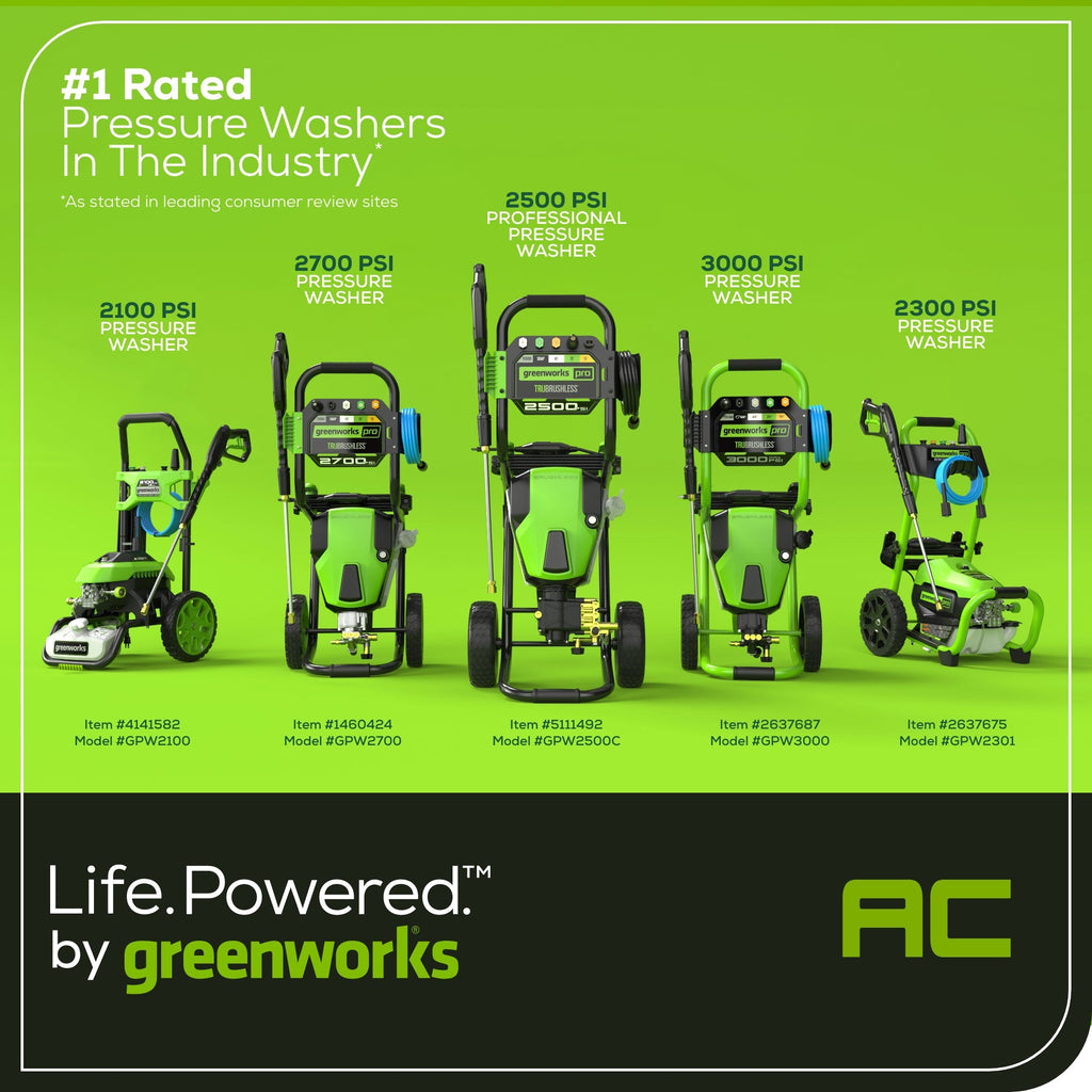 2700 PSI 1.2 GPM Cold Water Electric Pressure Washer