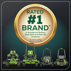 RENEWED 80V 42" Cordless Battery CrossoverZ Zero Turn Lawn Mower, (4) 5Ah Batteries and (3) Dual-Port Chargers, CRZ4282