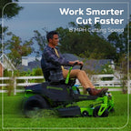 80V 42" Cordless Battery CrossoverZ Zero Turn Lawn Mower, (4) 5Ah Batteries and (3) Dual-Port Chargers, CRZ4282