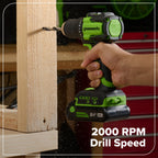 24V Brushless Power Tool 6PC Combo Kit: (2) 2.0 Ah USB-C Batteries and 30W Charger