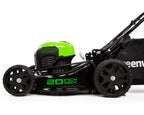 40V 20" Cordless Battery Push Lawn Mower: 5.0 Ah Battery and Charger, LM2034