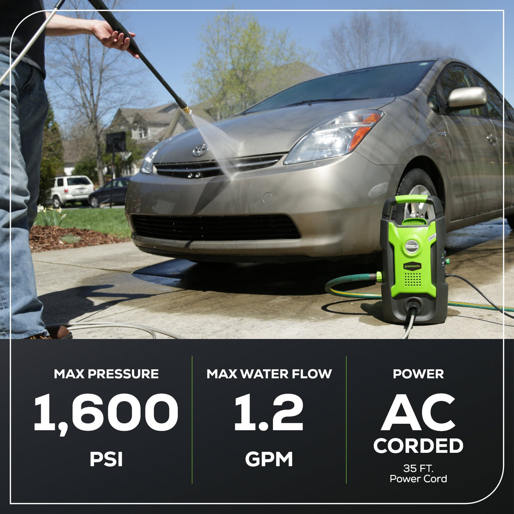 1600 PSI 1.2 GPM Electric Pressure Washer