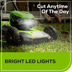 RENEWED 80V 21" Cordless Battery 4-in-1 Self-Propelled Lawn Mower: (1) 4.0 Ah, (1) 2.0 Ah Battery and Rapid Charger, LM2118S