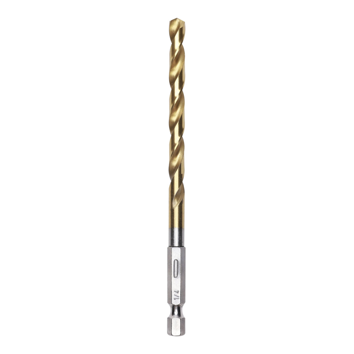 Half Ground 1/4" Hex Shank Titanium Drill Bit Set