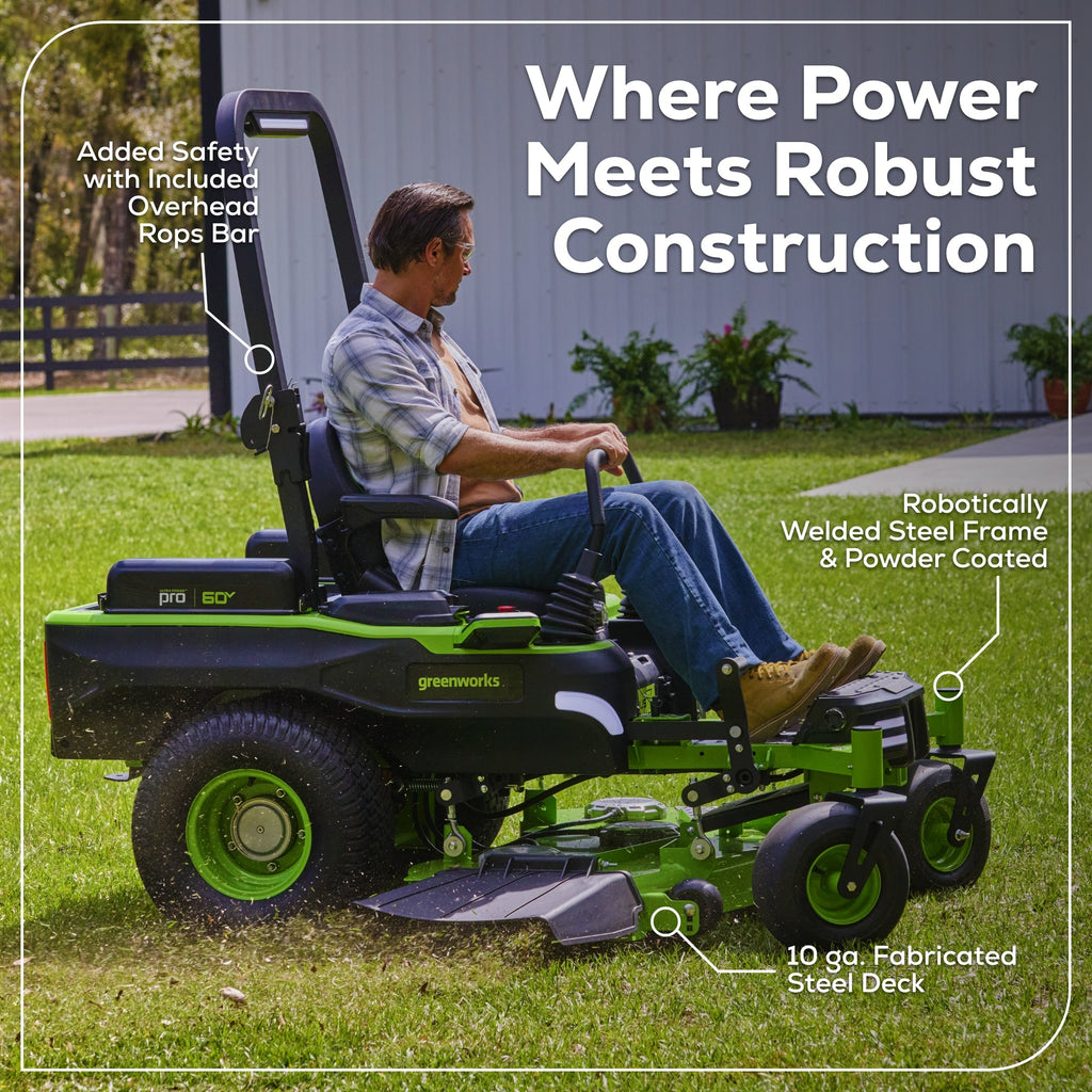 60V 54" MaximusZ Zero Turn Riding Mower: (2) 20.0 Ah (2) 8.0 Ah and (2) 4.0 Ah Batteries and 1.5kW Charger, MZ5461
