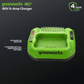 80V 4.0Ah Battery (2-Pack) & 2A Charger Combo Kit