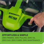 Corded/60V 3000-PSI 2.0 GPM Electric Pressure Washer: (2) 5.0Ah Batteries and Dual-Port Charger