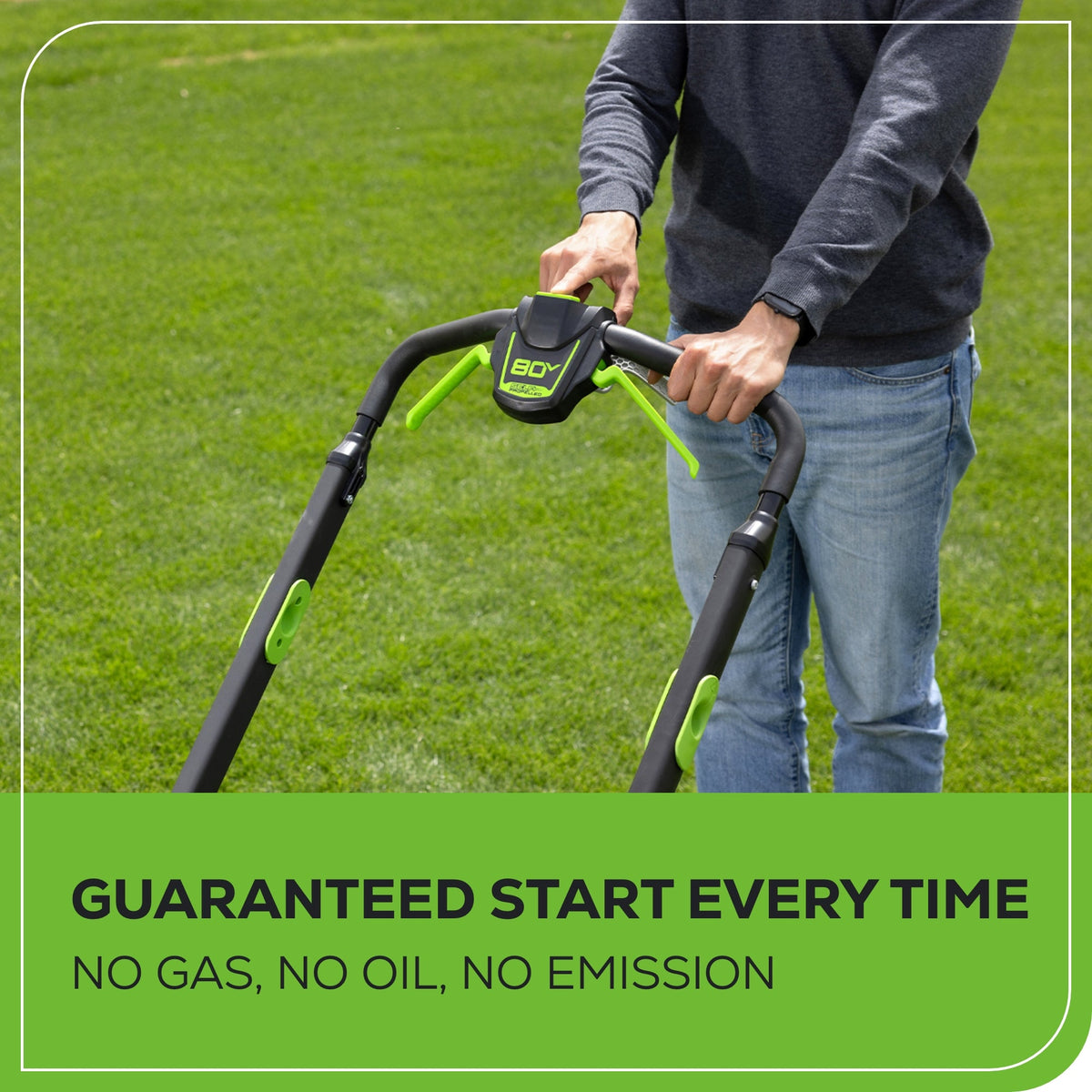 OPEN BOX 80V 25" Cordless Battery Dual Blade Self-Propelled Mower: (2) 2.5 Ah Batteries and Dual-Port Charger, LM2508S