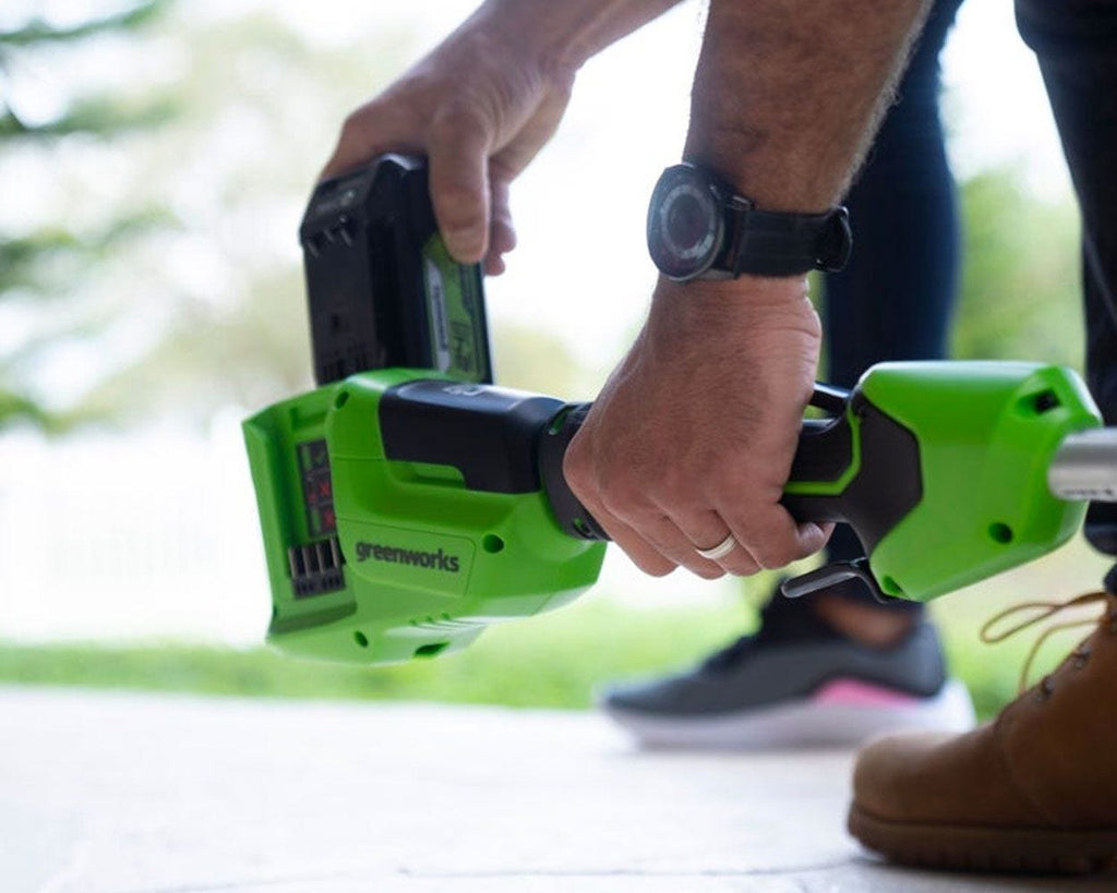 48V (24V x 2) 15" Cordless Battery TORQDRIVE String Trimmer Combo Kit, 24V 320 CFM Blower and 24V 22" Hedge Trimmer: (2) 2.0 Ah USB Batteries and Charger