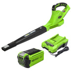 40V 135 CFM Cordless Battery Leaf Blower: 2.0 Ah Battery and Charger